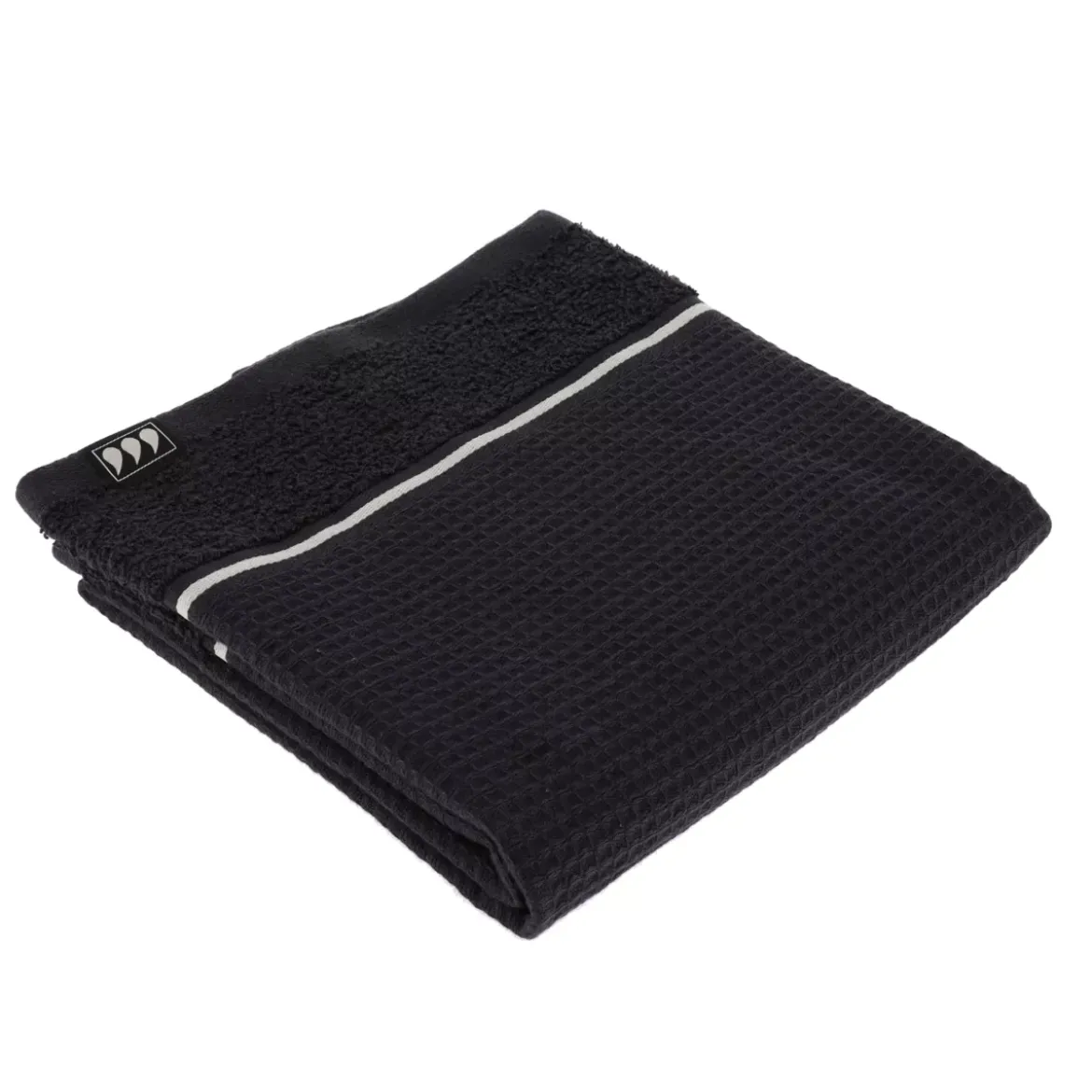Asciugamano cotone nido d'ape (50 x 90 cm) Japandi Nero