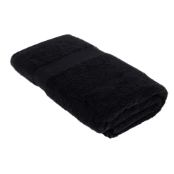 Asciugamano da bagno cotone (90 x 150 cm) Timeless Nero