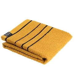 Asciugamano (30 x 50 cm) Black Line Giallo ocra/ nero