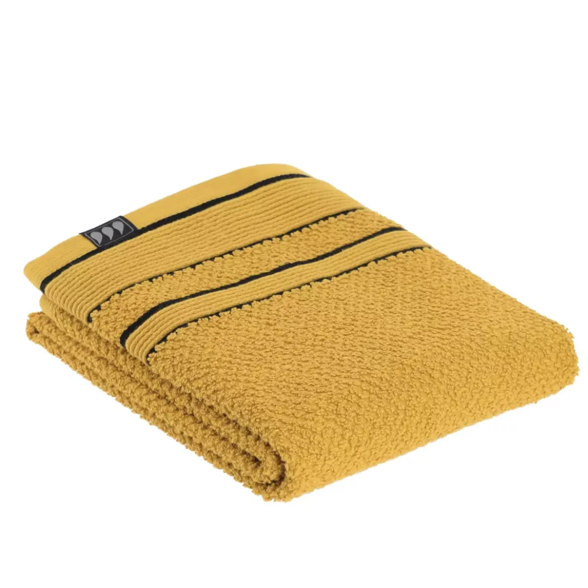 Asciugamano (50 x 90 cm) Black Line Giallo ocra/ nero