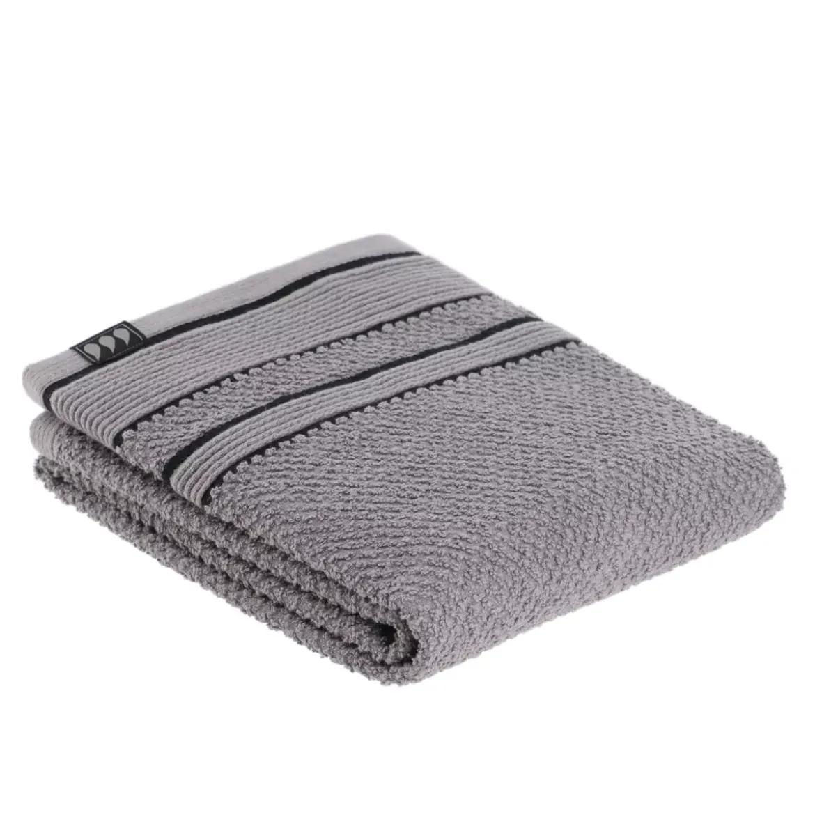Asciugamano (50 x 90 cm) Black Line Grigio / nero