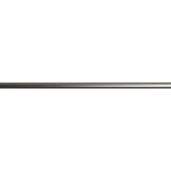 Asta per tenda estensibile in metallo (L120 - 210 cm / D17 - 20 mm) Jim Argento opaco