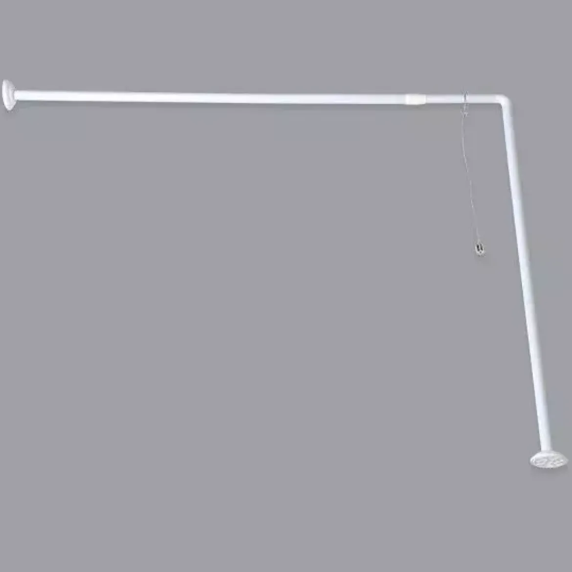 Asta tenda doccia angolare regolabile