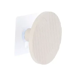 Attaccapanni adesivo in bambù (8 cm) Boho-chic Beige tortora