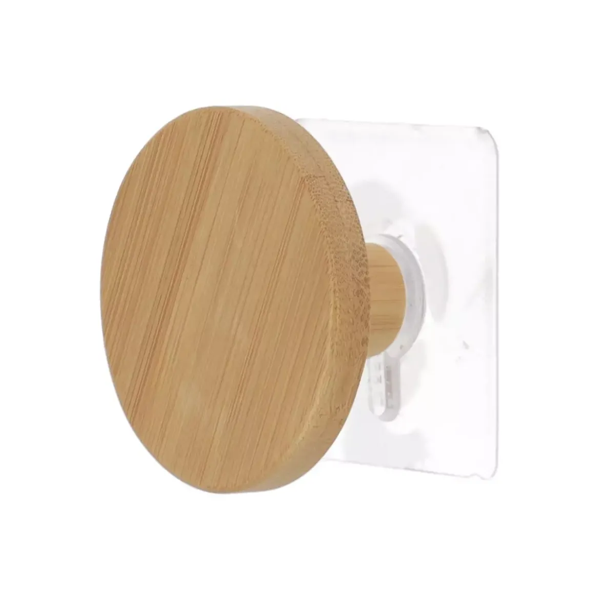 Attaccapanni da parete adesivo (D6,5 cm) Easy Chic Naturale