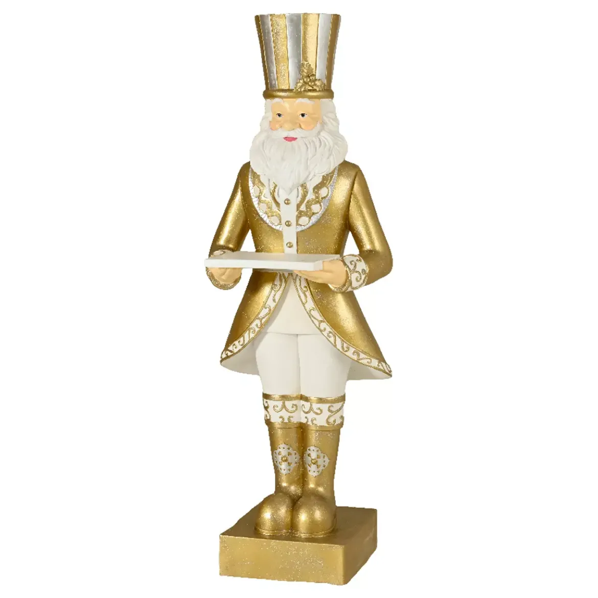 Babbo Natale Gigante (H175 cm) Gabriel vestito d'Oro
