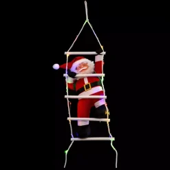 Babbo Natale luminoso a pile Otto Multicolore 30 LED