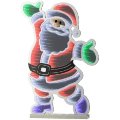 Babbo Natale luminoso 891 LED (H120 cm) Infinity Bianco freddo/Multicolore
