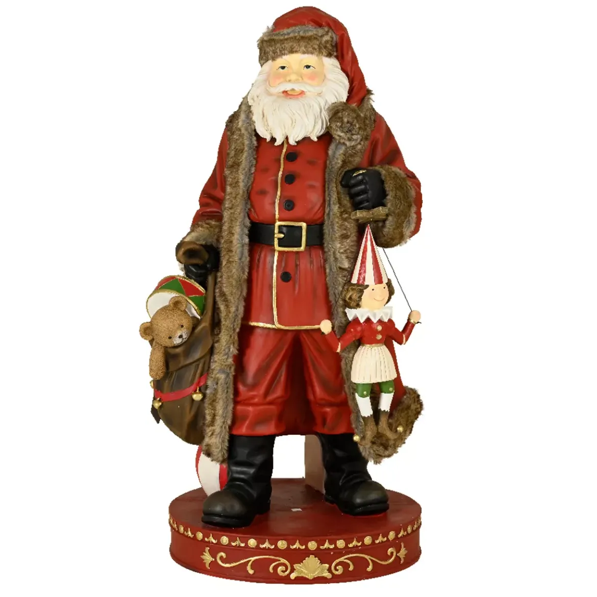 Babbo Natale tradizionale Gigante (H166 cm) Klaus e i regali