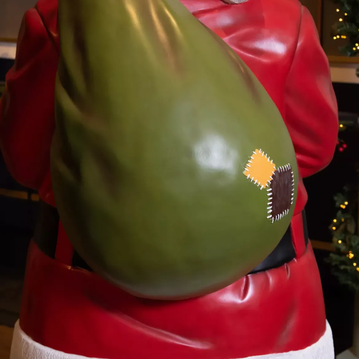Babbo Natale Tradizionale Gigante (H182 cm) Klaus silenzio sto arrivando