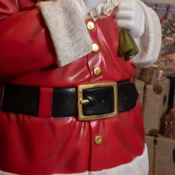 Babbo Natale Tradizionale Gigante (H182 cm) Klaus silenzio sto arrivando