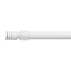 Bacchette autobloccanti allungabili rotonde (L60 - 80 cm / D10 mm) Pia Bianco satinato