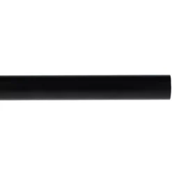 Bastone per tenda in ferro battuto regolabile (L185 - 350 cm / D28 mm) Lino Nero opaco