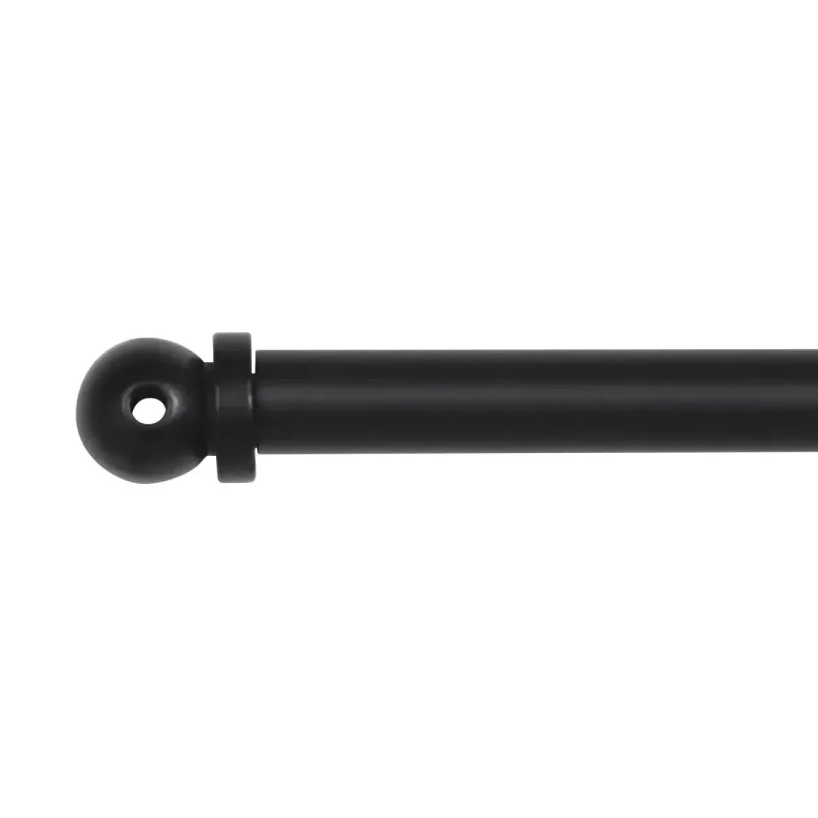 Bastone per tende leggere estensibile rotondo (L40 - 60 cm /D7 mm) Pietro Nero opaco.