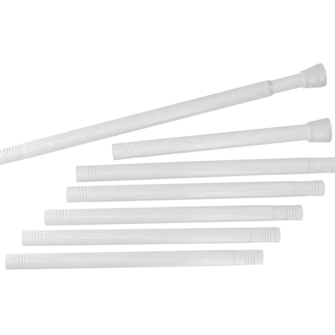 Bastone per tenda da doccia autobloccante (da 105 a 250 cm) Bianco