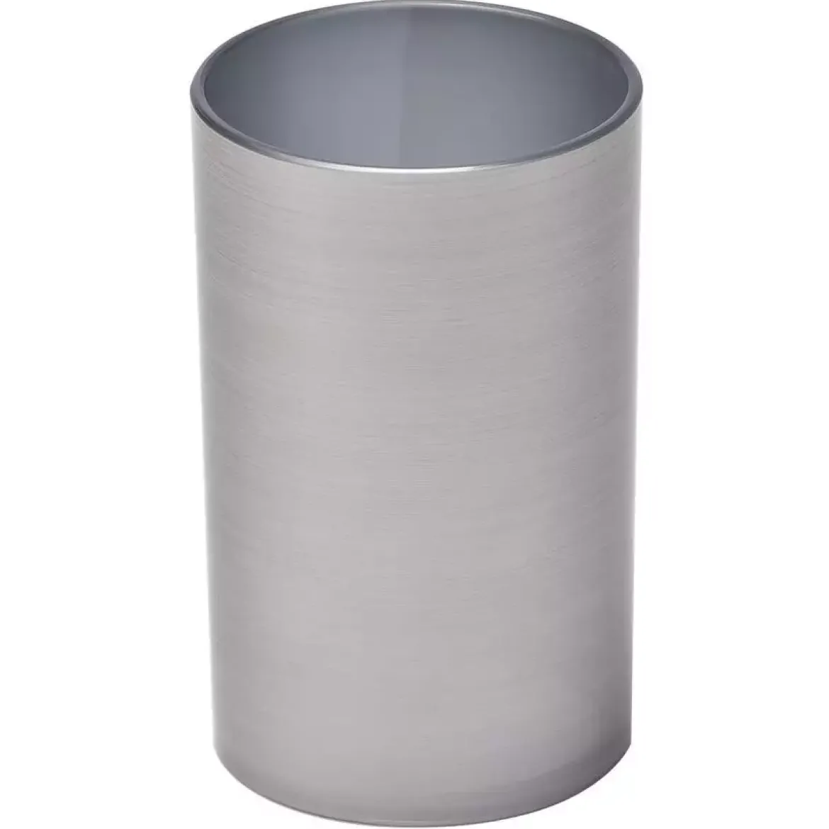 Bicchiere portaspazzolino effetto metallizzato