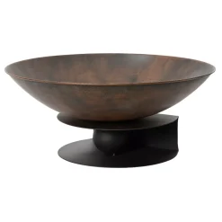 Braciere per esterno (D58 x Alt 50 cm) Flambo Marrone scuro antico