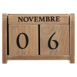 Calendario in legno (7.5 cm) colonial Naturale