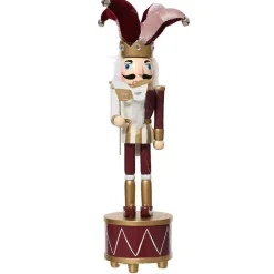Carillon (H30 cm) Schiaccianoci Arlecchino Vino