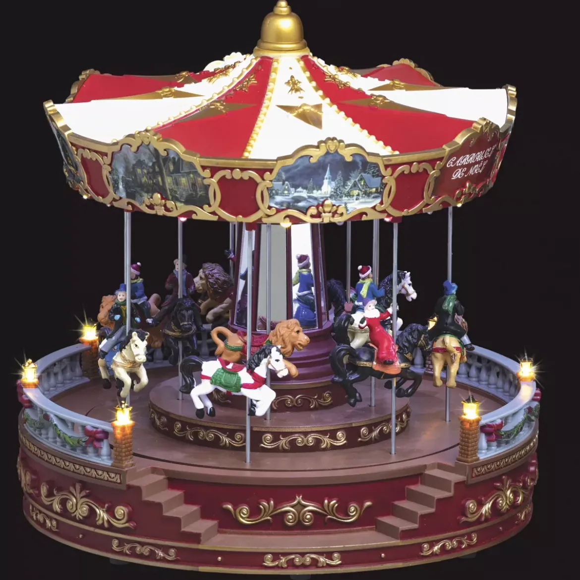 Carosello luminoso, animato e musicale Giostra da luna park