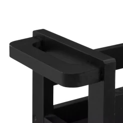 Carrello con 3 livelli a rotelle (40 x 15 x 75 cm) Colorama Nero