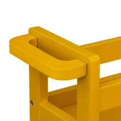 Carrello con 3 livelli a rotelle (40 x 15 x 75 cm) Colorama Giallo senape