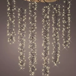 Cascata di luci effetto scintillante L2 m Bianco caldo 480 LED CN