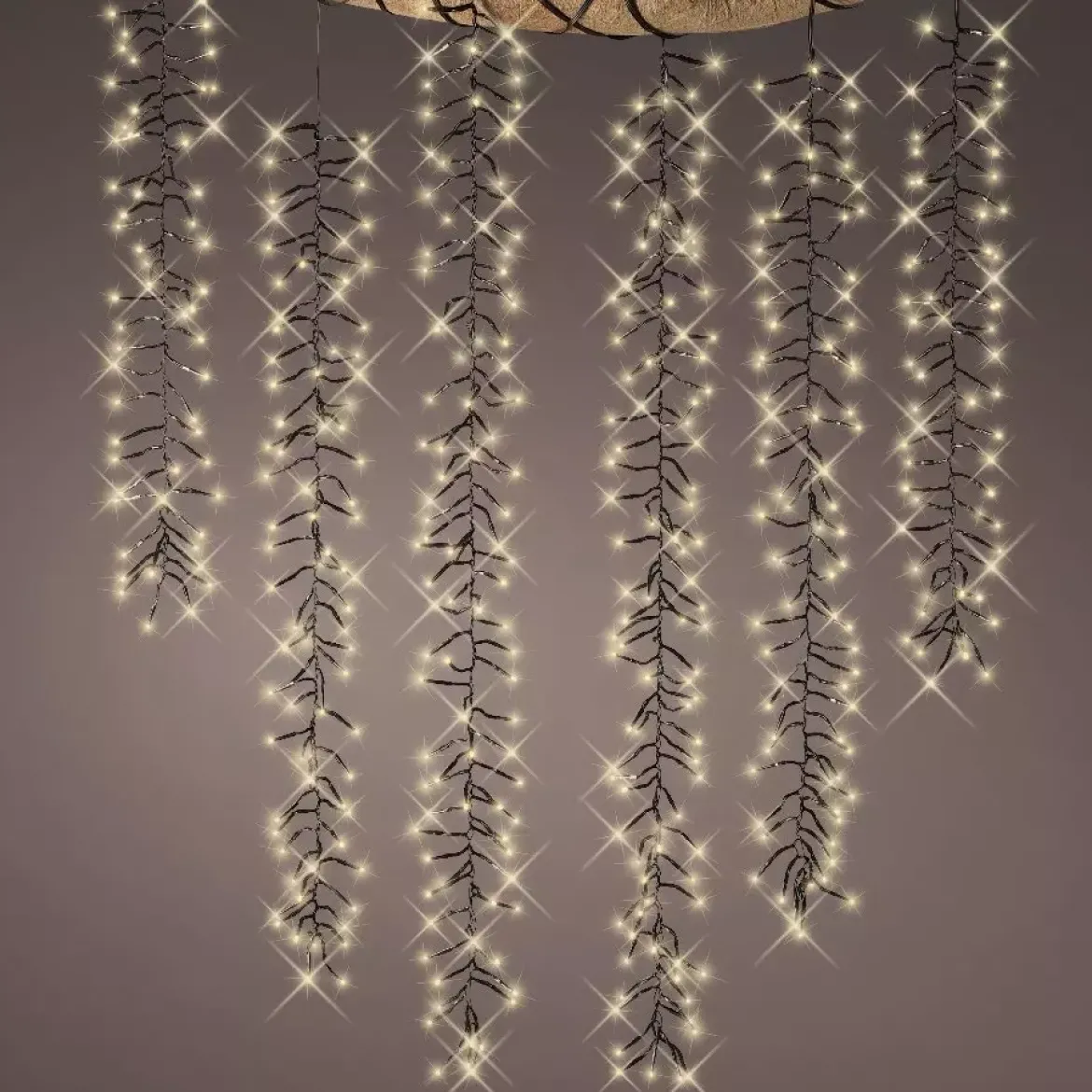 Cascata di luci effetto scintillante L2 m Bianco caldo 480 LED CN