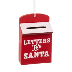 Cassetta postale di Babbo Natale (9 cm) Rosso