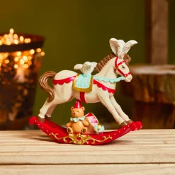 Cavallo a dondolo (H18 cm) Circo di Natale