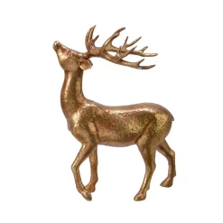 Cervo decorativo (H26 cm) Bosco incantato Dorato