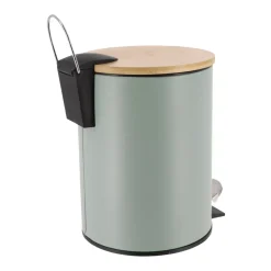 Cestino da bagno a pedale con freno di caduta Timeless Verde eucalipto