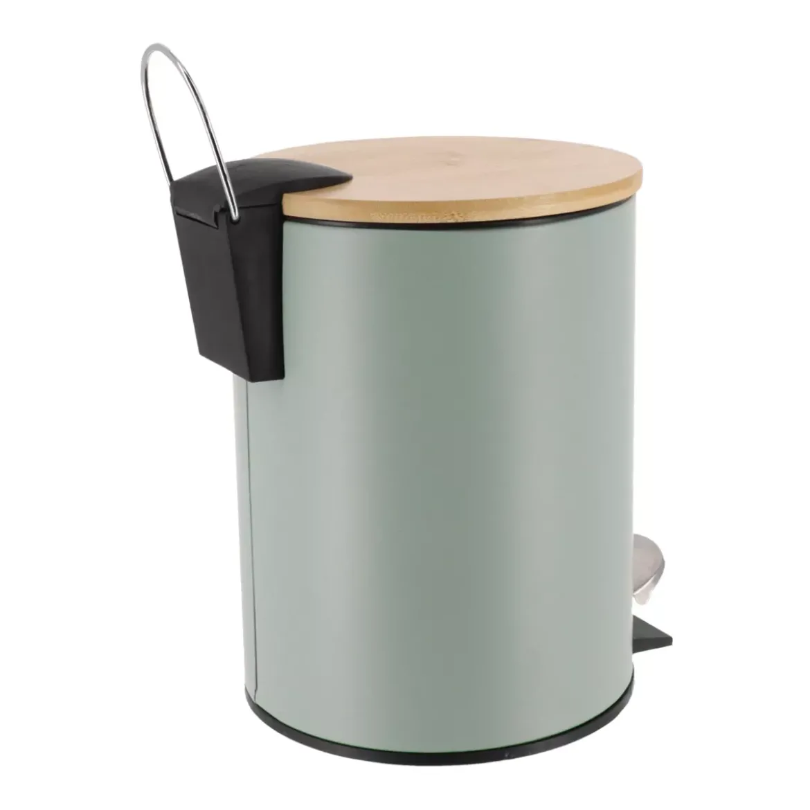 Cestino da bagno a pedale con freno di caduta Timeless Verde eucalipto