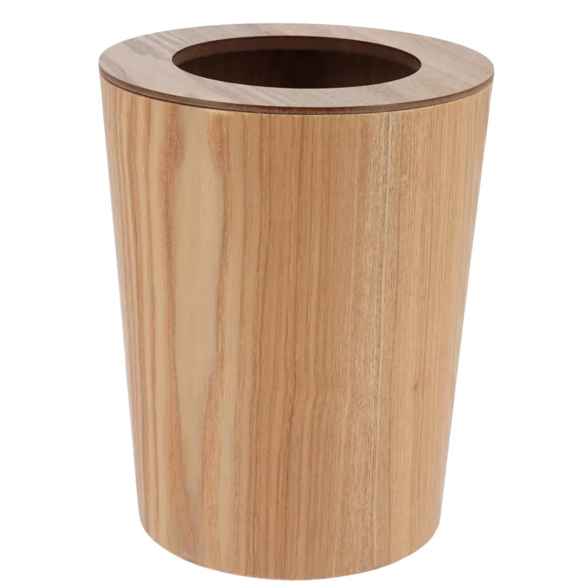 Cestino da bagno in stile quercia Scandi Beige