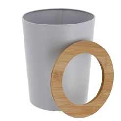 Cestino da bagno 5L Purebamboo Grigio chiaro