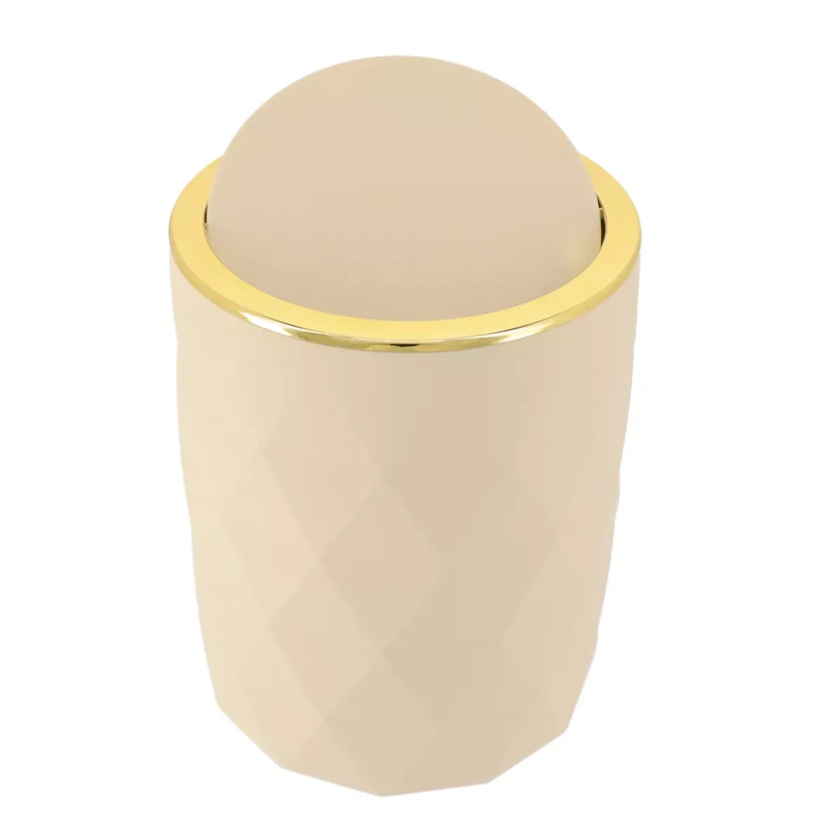 Cestino da bagno 6L Rubby Beige