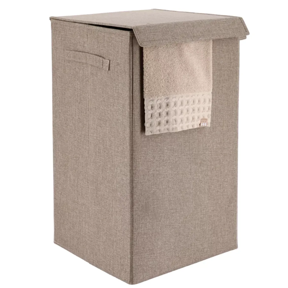 Cesto per la biancheria pieghevole (H60 cm) TissuFlex Tortora