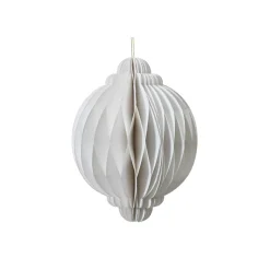Cipolla di carta da appendere (H15 cm) Chiusura Magnetica Bianca
