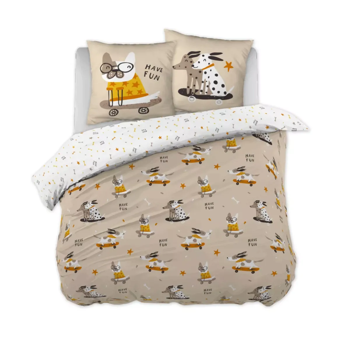 Completo lenzuola per bambini con 2 federe in cotone (240 x 220 cm) Isidore Multicolore