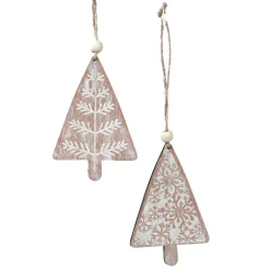 Confezione di 2 abeti Moïna Rosa