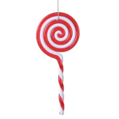 Confezione di 2 caramelle Leccalecca spirale Rosso
