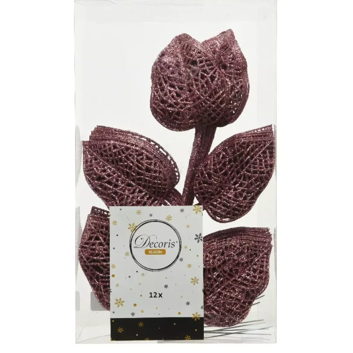 Confezione di 12 foglie Alpine Rosa antico