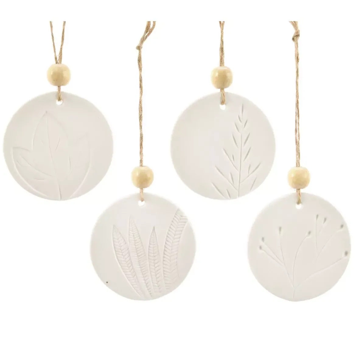 Confezione di 4 foglie Facilia Bianco