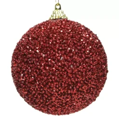 Confezione di 12 palline di Natale (Ø80 mm) Sury Rosso