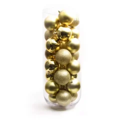 Confezione di 30 palline di Natale (D80 mm) New Alpine Oro