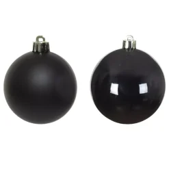 Confezione di 6 palline di Natale (D80 mm) Alpine Nero