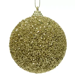 Confezione di 12 palline di Natale (D80 mm) Perline Oro