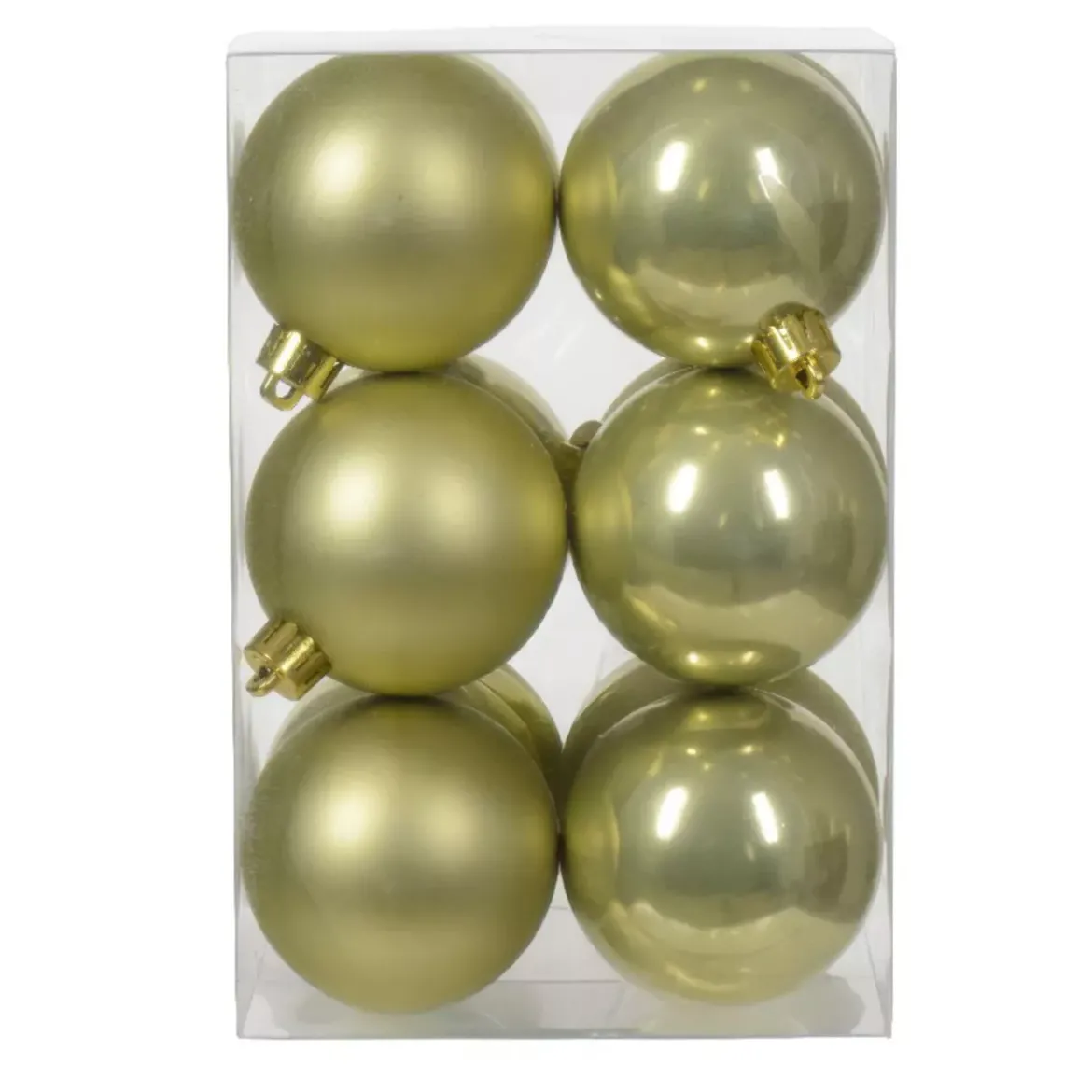 Confezione di 12 palline di Natale (D60 mm) Alpine Pistacchio