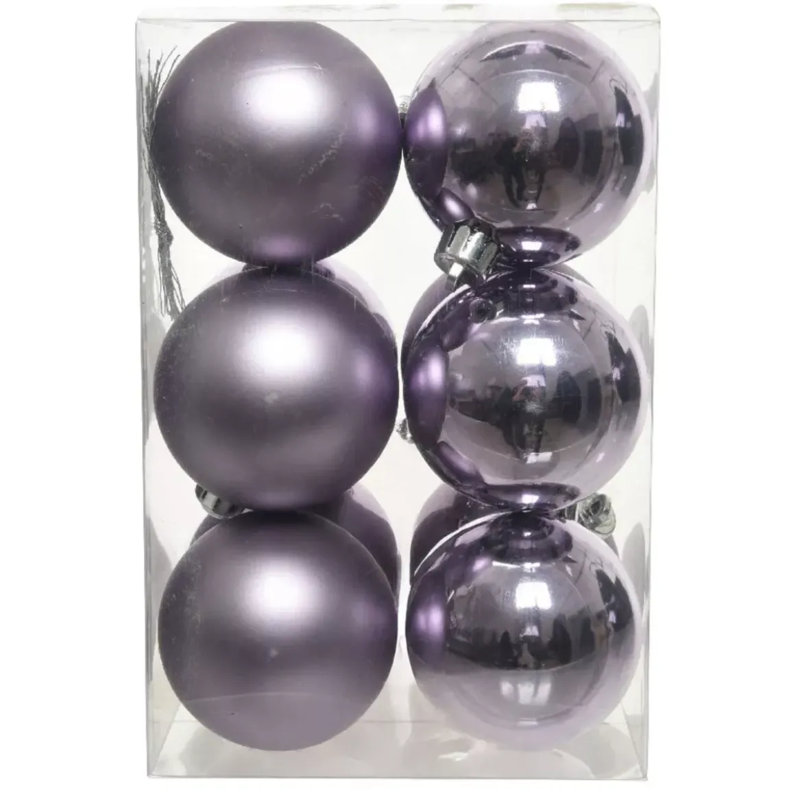 Confezione di 12 palline di Natale (D60 mm) Alpine Lilla
