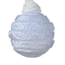 Confezione di 3 palline di Natale (D80 mm) Vetro Silva Celeste